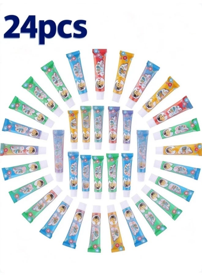 24 قطعة مجموعة من الفقاعات تنفخ الألعاب البلاستيكية ، البالونات الفقاعات الكبيرة ، سلسلة منتجات تنفخ الفقاعات ، ألعاب تنفخ الفقاعات الصديقة للأطفال ، مناسبة لحفلات الأطفال في الهواء الطلق ، هدايا عيد الميلاد ، ألعاب الأطفال في الهواء الطلق (كمية كل لون عشوائية) - Image 2